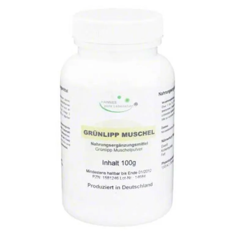 Hannes pure Lebenslust Grünlipp Muschel Pulver, 100 g