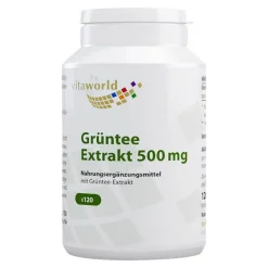 Vitaworld Grüntee Extrakt 500 mg Kapseln, 120 St