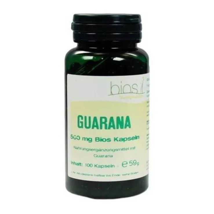 Guarana 500 mg Bios Kapseln, 100 St