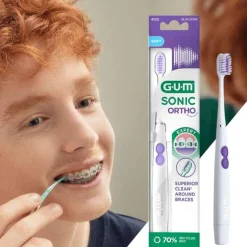 GUM Sonic Ortho Schallzahnbürste, 1 St