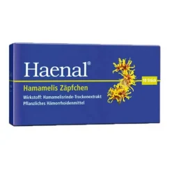 New Haenal Hamamelis Zäpfchen, 10 St Hämorrhoiden Salbe