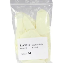 Outlet Handschuhe Einmal Latex unsteril mittel, 4 St Latexhandschuhe