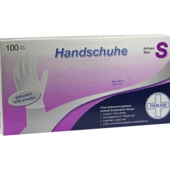 Clearance Handschuhe Einmal Vinyl gepudert S, 100 St Vinylhandschuhe