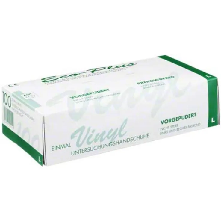 Handschuhe Einmal Vinyl groß, 100 St
