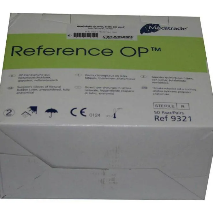 Handschuhe OP Latex Größe 7,5 s, 50X2 St