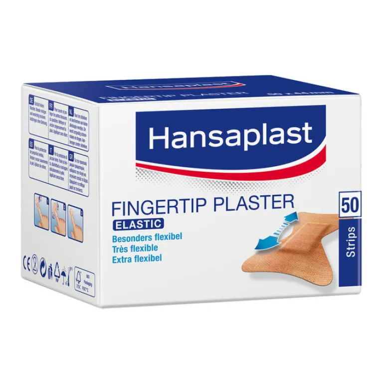 Hot Elastic Fingerkuppenpflaster, 50 St Strips|Fingerpflaster