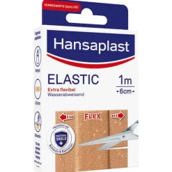 Best Hansaplast ELASTIC Pflaster 6 cm x 1 m, 1 St
