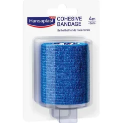 New Fixierbinde selbsthaftend 6 cmx4 m blau, 1 St Haft- & Fixierbinden