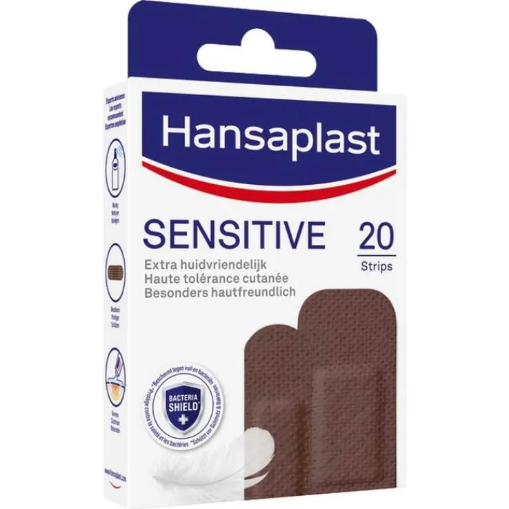 Hansaplast SENSITIVE Pflasterstrips Hautton dark, 20 St