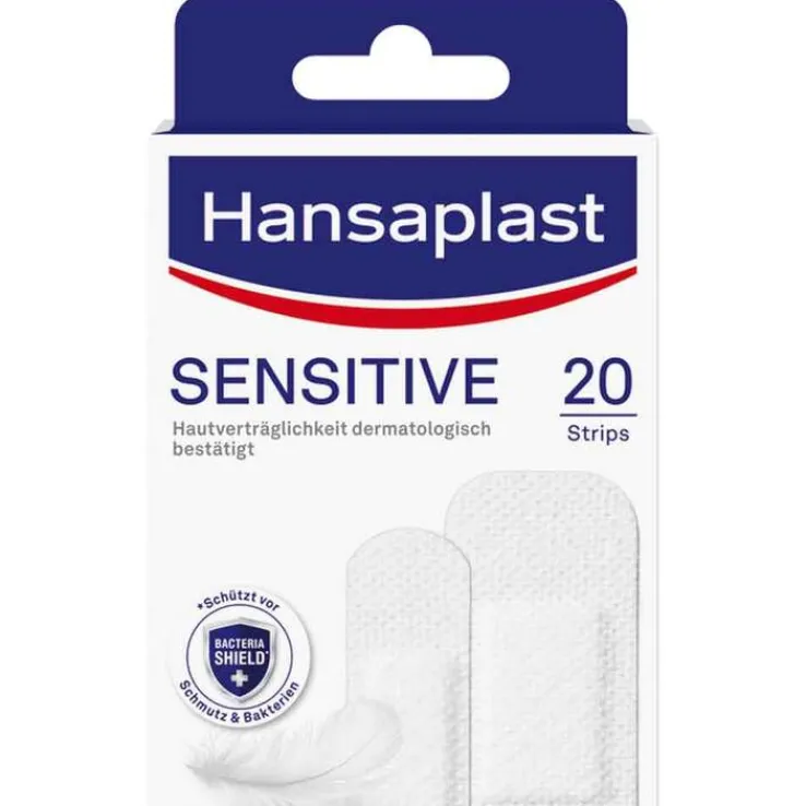 Hansaplast Sensitive Pflaster hypoallergen Strips, 20 St