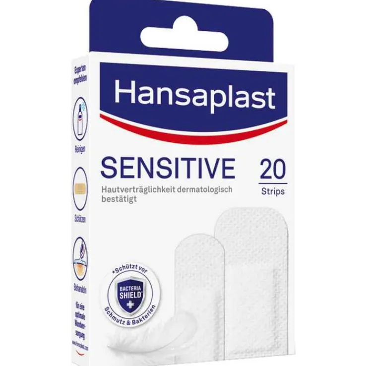 Hansaplast Sensitive Pflaster hypoallergen Strips, 20 St