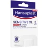 SENSITIVE XL Wundverband steril 6x7 cm, 5 St Wundpflaster|Heftpflaster