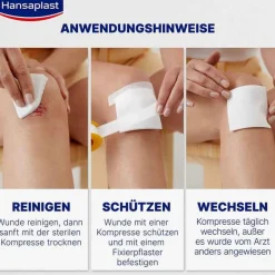 Best Hansaplast Soft Kompressen 7,5x7,5 cm steril, 5X2 St
