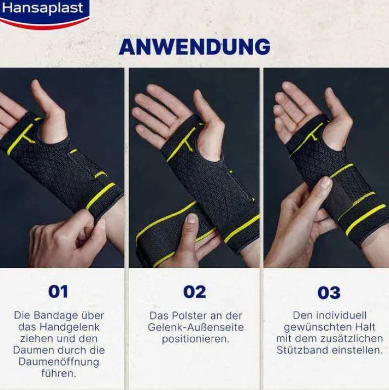 Clearance Sport Handgelenk-Bandage Größe L/XL, 1 St Handgelenkbandagen