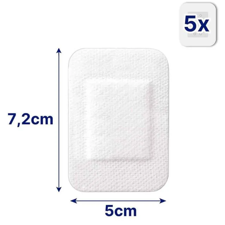 ULTRA SENSITIVE XL Wundverband 5x7,2 cm, 5 St Wundpflaster