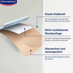 Hansaplast Universal Pflaster wasserfest 6 cmx1 m, 1 St