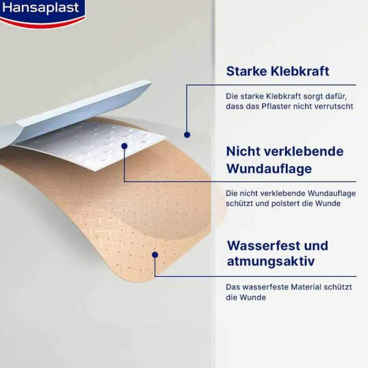 Hansaplast Universal Pflaster wasserfest 6 cmx1 m, 1 St