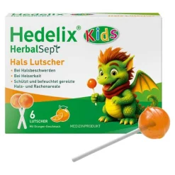 Hedelix Herbalsept Hals Lutscher Kids, 6 St