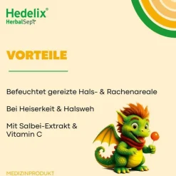Hedelix Herbalsept Hals Lutscher Kids, 6 St