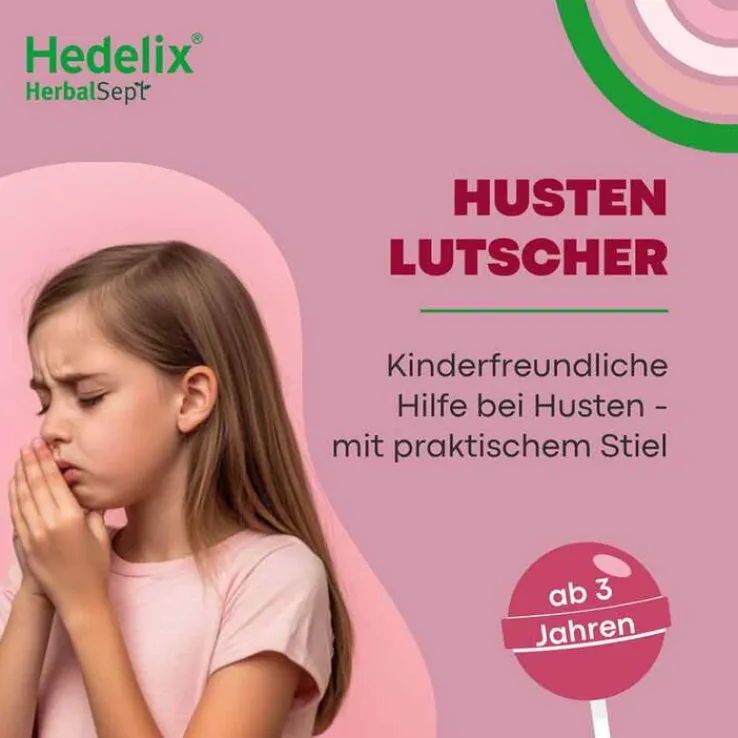 Hedelix Herbalsept Husten Lutscher Kids, 6 St