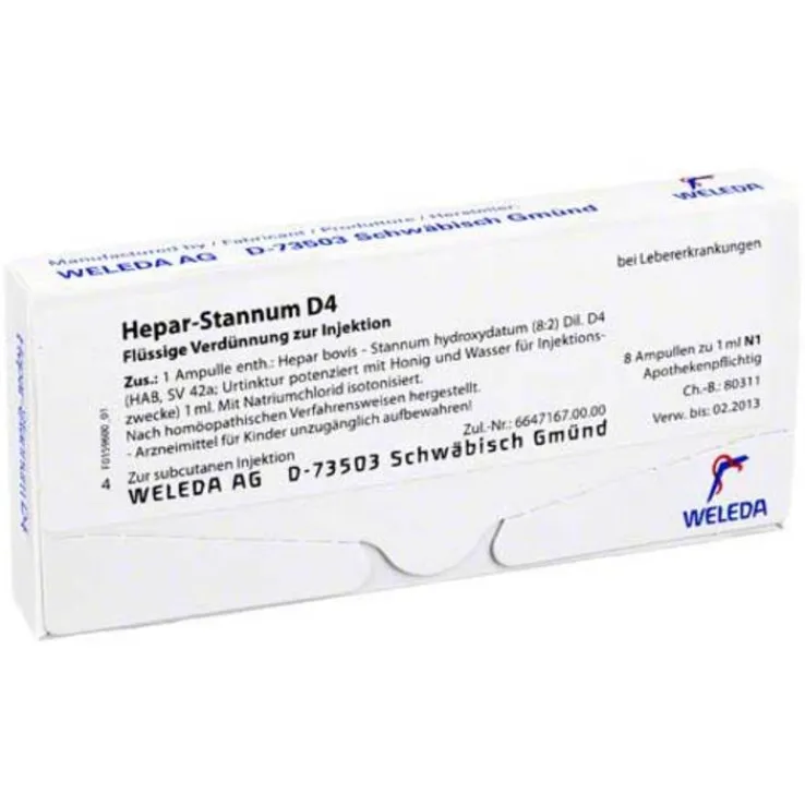 Hepar Stannum D 4 Ampullen, 8 St