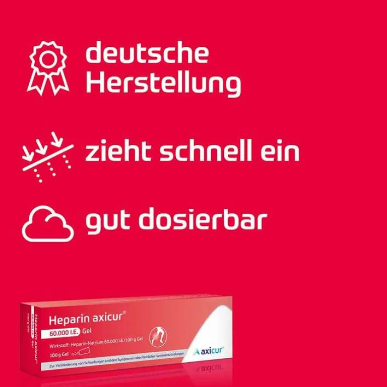 Outlet Heparin ® 60.000 I.E. Gel, 100 g Verstauchungen & Prellungen|Venenleiden