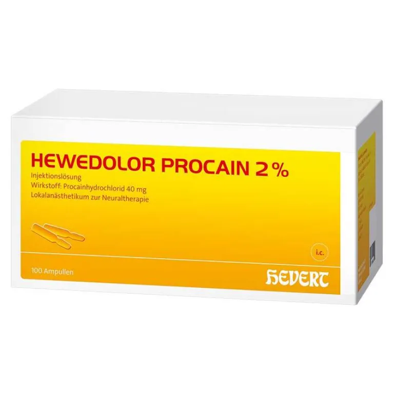 Outlet Hevert Hewedolor Procain 2% Ampullen, 100X2 ml