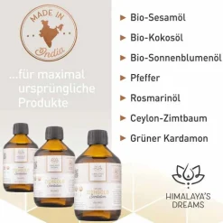 Himalayas Dreams Ayurveda Ziehgold Santulan Öl, 250 ml