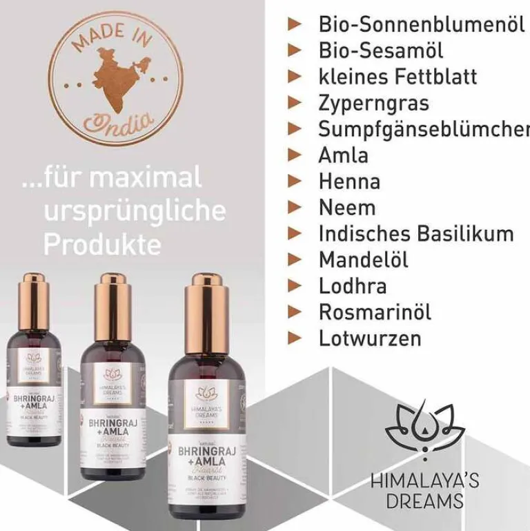 Outlet Ayurveda Haaröl Bhringraj & Amla, 100 ml Haarpflege