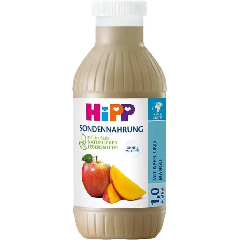 New Hipp Sondennahrung Apfel-Mango Kunststoff Fl., 12X500 ml