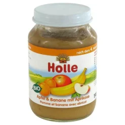 Outlet Holle Apfel & Banane mit Aprikose, 190 g