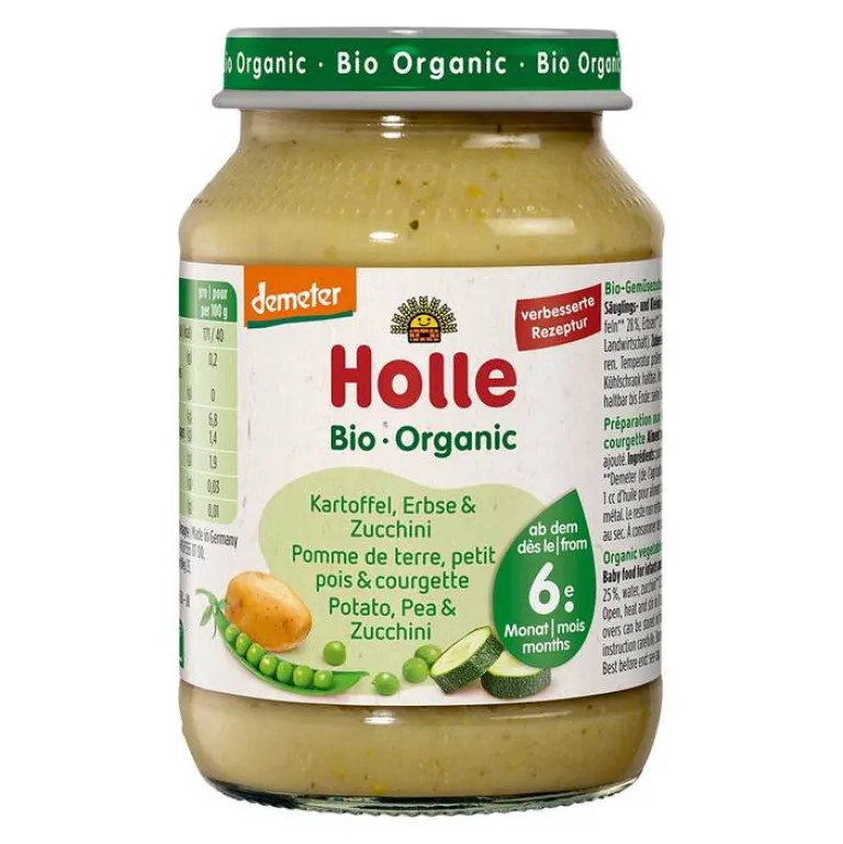 Hot Kartoffeln mit Erbsen und Zucchini, 190 g Babybrei