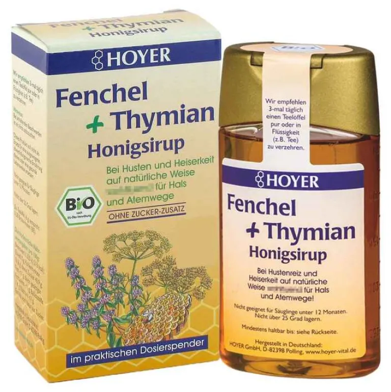 Online Hoyer Fenchel + Thymian Honigs, 250 g