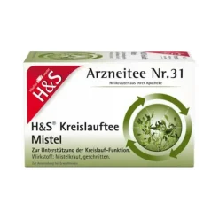 H&S Kreislauftee Mistel Filterbeutel, 20X2.0 g