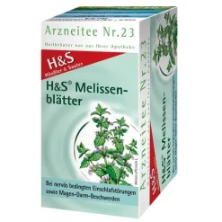 H&S Melissenblättertee Filterbeutel, 20X1.5 g