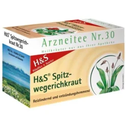 Clearance H&S Spitzwegerichkraut Filterbeutel, 20X1.5 g Erkältungstee