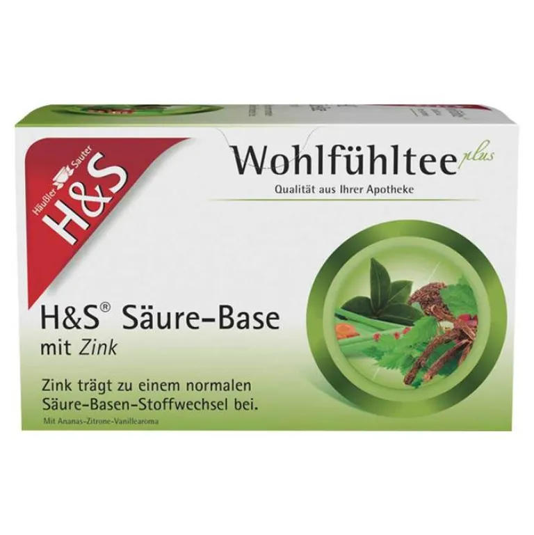 Online H&S Säure-Base mit Zink Filterbeutel, 20X2.0 g Kräutertee