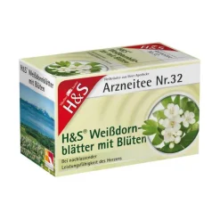 H&S Weißdornblätter mit Blüten Filterbeutel, 20X1.6 g