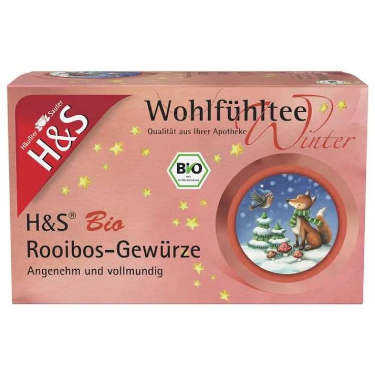 H&S Wintertee Bio Rooibos-Gewürze Filterbeutel, 20X2.0 g
