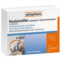 Hustenstiller Dextromethorphan Kapseln, 10 St Hustenstiller