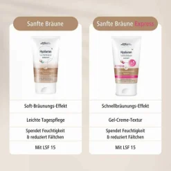 Hyaluron Sanfte Bräune Gesichtspflege Creme, 50 ml