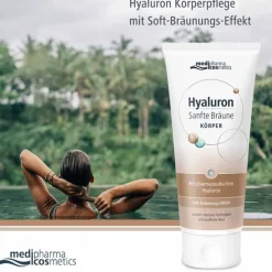 Hot Hyaluron Sanfte Bräune Körperpflege Creme, 200 ml Selbstbräuner