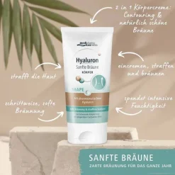 Hot Medipharma Cosmetics Hyaluron Sanfte Bräune Shape Körperpflege Creme, 150 ml