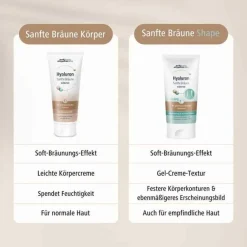 Hot Medipharma Cosmetics Hyaluron Sanfte Bräune Shape Körperpflege Creme, 150 ml