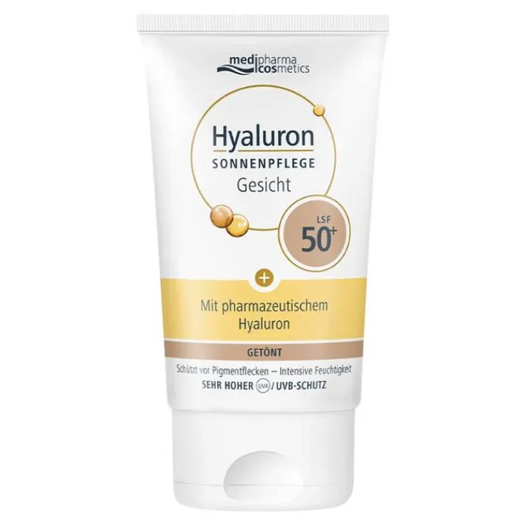 Hyaluron Sonnenpflege Gesicht LSF 50+ getönt, 50 ml