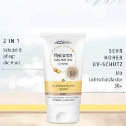 Hyaluron Sonnenpflege Gesicht LSF 50+ getönt, 50 ml