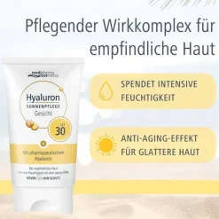 Online Medipharma Cosmetics Hyaluron Sonnenpflege Gesicht LSF 30, 50 ml