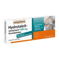 Hydrotalcit ratiopharm 500 mg Kautabletten, 20 St