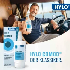 HYLO COMOD Augentropfen , 2X10 ml Augentropfen Trockene Augen