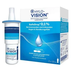 ® Safedrop 0,1% Augentropfen, 2X10 ml Augentropfen Trockene Augen